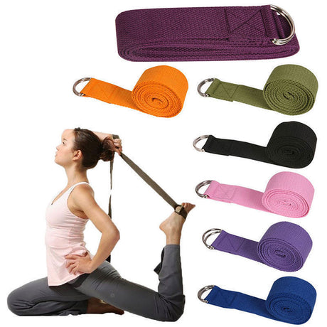 180CM Sport Yoga Stretch Strap Belt Gym Waist Leg Fitness Adjustable Belt Yoga Training Fitness Accessories Sporting Tools - V.I.P Digital Presence