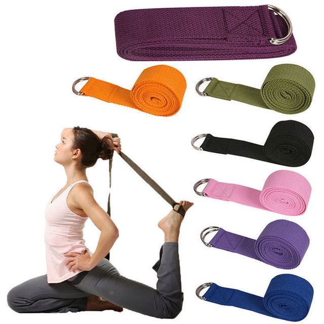180CM Sport Yoga Stretch Strap Belt Gym Waist Leg Fitness Adjustable Belt Yoga Training Fitness Accessories Sporting Tools - V.I.P Digital Presence