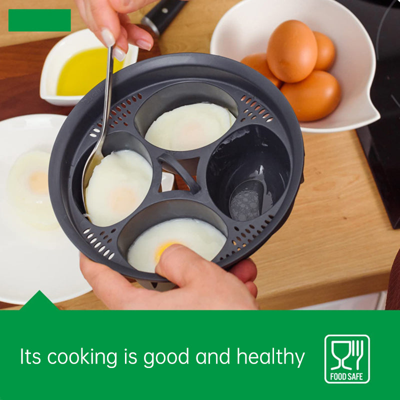 Kitchen Egg Steamer Food PP Egg Holder 4-Hole Egg Steamer High Temperature Resistant Egg Boiler - V.I.P Digital Presence