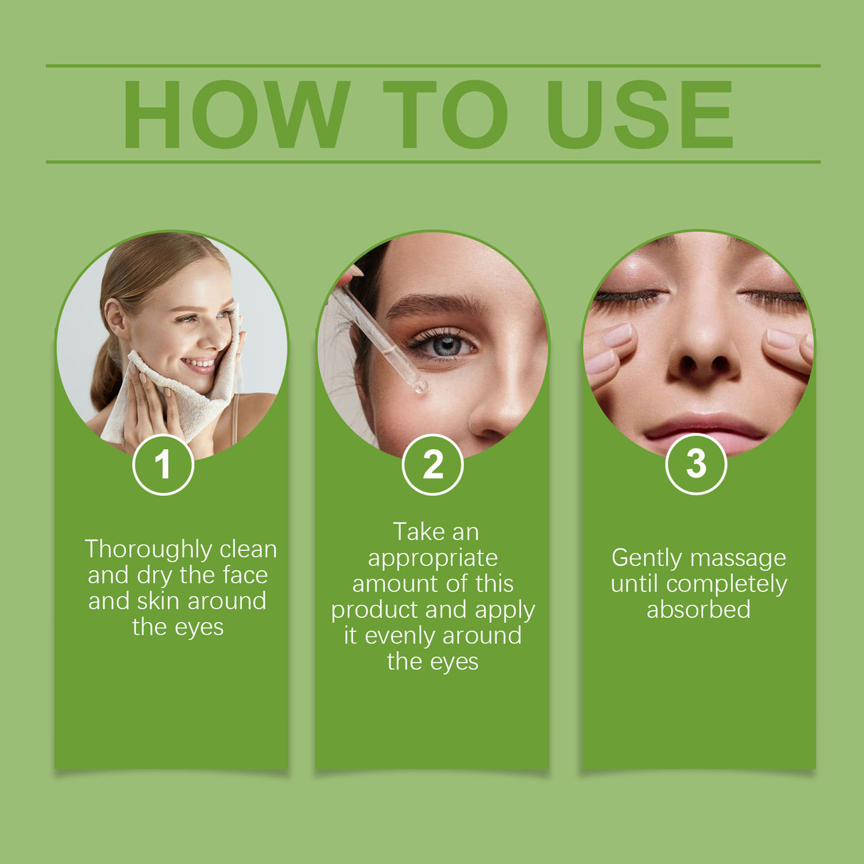 Eye Essence, Moisturizing, Repairing, Brightening, Firming And Moisturizing Eye Care Essence