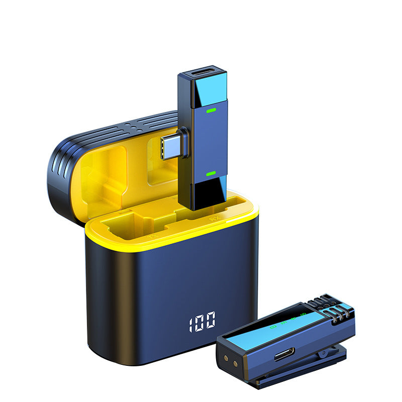 J68 One to One Wireless Collar Microphone Live Video Clear Reception Wireless Mini Microphone - V.I.P Digital Presence