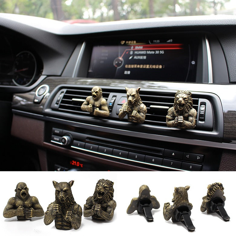 Resin Fighting Animal Set Car Fragrance Clip Decoration Creative Automotive Supplies Car Interior Decoration - V.I.P Digital Presence
