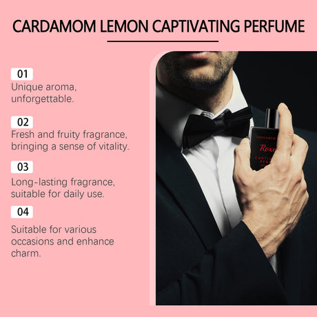 Rich Cardamom Lemon Charming Perfume Rich Charming Perfume Cardamom Lemon Fresh Unique Charm Rich Fragrance - V.I.P Digital Presence