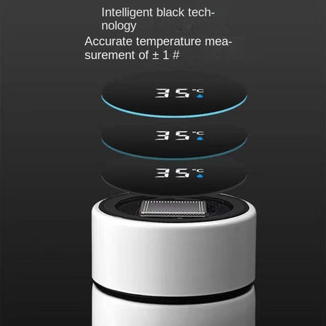 Smart Temperature Measurement Insulated Cup 304 Stainless Steel Water Cup Portable Home Cup Gift Cup Wholesale Engraving - V.I.P Digital Presence