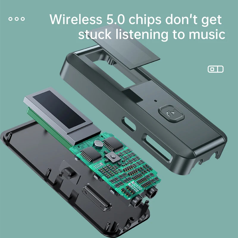 LCD display screen Bluetooth 5.0 receiver transmitter 2-in-1 audio adapter computer TV speaker - V.I.P Digital Presence