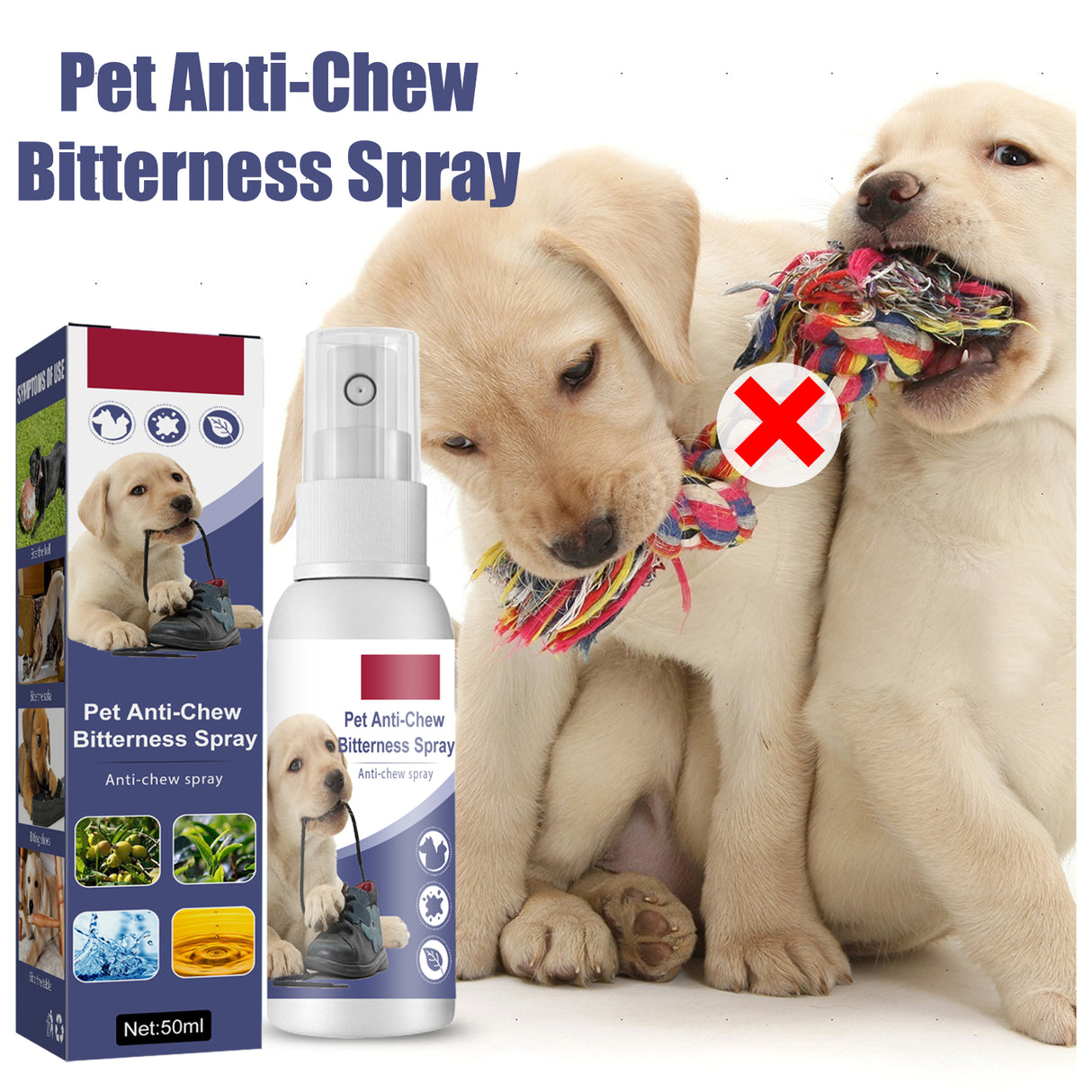 Pet Bitter Anti-Biting Spray, Prevent Dogs Chewing Table And Chair Legs, Scratching Sofa Spray - V.I.P Digital Presence