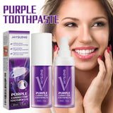 Purple Brightening White Toothpaste, Cleaning Stains Fresh Breath Brightening And Whitening Teeth Toothpaste - V.I.P Digital Presence