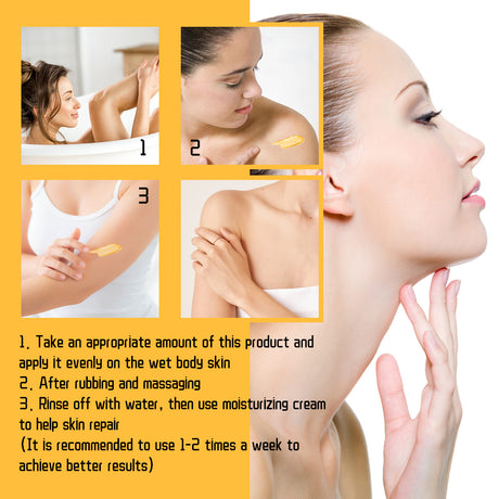 Turmeric Body Scrub Cleanses Skin Exfoliating Melanin Whitening Moisturizing Skin Scrub - V.I.P Digital Presence