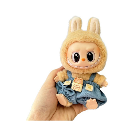 [Clothes Only] 1st/2nd generation Labubu clothes pendant Labubu sitting party baby clothes teddy bear suspenders cute pants - V.I.P Digital Presence