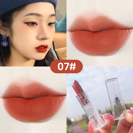 Transparent Shell Lipstick Matte Peach Pink Student Model Plain White Lipstick Sample Lipstick - V.I.P Digital Presence