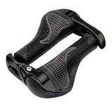 Bicycle Mountain Handlebar Set Aluminum Alloy Sheep Horn Vice Handle Ergonomic Handle Set Meat Ball Rubber Lock Vice Handle
