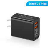 2.4A 2PD+2USB mobile phone charger charging head, American standard, European standard, British standard, travel charging head - V.I.P Digital Presence