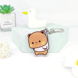 Cute cartoon Bubudu Giant Panda Pendant Keychain Car Key Acrylic Backpack Keychain Pendant - V.I.P Digital Presence
