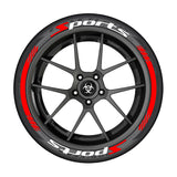 SPORTS series car tire letter sticker DIY sticker personalized modification sticker 3D three-dimensional all-in-ode tire sticker - V.I.P Digital Presence