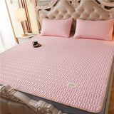 Summer Bed Sheet Ice Silk Mat Soft and Comfortable Latex Mattress Bedding Three-piece Breathable Mat for Comfortable Sleep