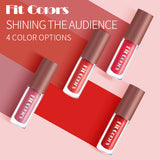 Fit Colors Matte Velvet Moisturizing Lip Gloss Lip Glaze Lipstick 4 Travel Small Set - V.I.P Digital Presence
