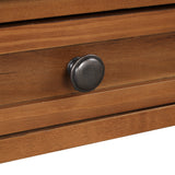 36'' Farmhouse Pine Wood Console Table Entry Sofa Table with 4 Drawers & 1 Storage Shelf (Brown) - V.I.P Digital Presence