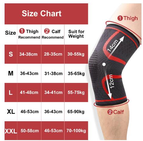 1PC New Band Removable Pressurized Knee Pads Braces Knee Support Crossfit Fitness Running Sports Knee Protector Knee Sleeve - V.I.P Digital Presence