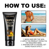 Tropical Self-Tanning Body Cream, Natural Wheatskin Moisturizing And Moisturizing Cream For Tanning And Tanning - V.I.P Digital Presence
