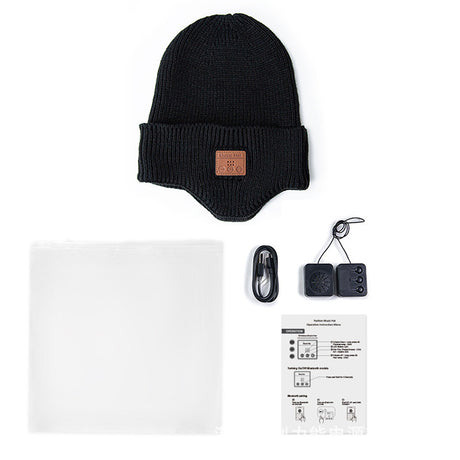 Wireless 5.0 Bluetooth Headset Cap Outdoor Warm Music Wrap Ear Cap - V.I.P Digital Presence