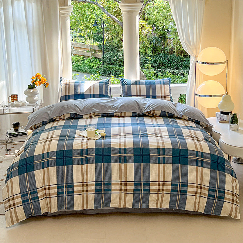 Cartoon Four-Piece Set Fresh Autumn and Winter Single Student Dormitory Bedding Sheet Three-Piece Set Single Quilt Cover - V.I.P Digital Presence