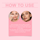 Setting powder with brush， Natural Makeup Light, Delicate Breathable Fit Dry And Wet Dual Use Powder Lasting Makeup - V.I.P Digital Presence