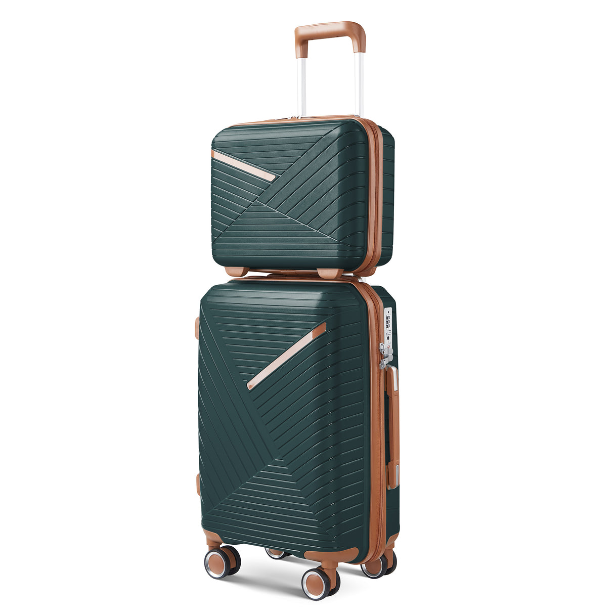 Luggage set of 4 pieces (14/20/24/28) with 4 360 degree silent rotating wheels made of PP material and durable TSA lock - V.I.P Digital Presence