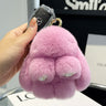 Cute Rex Rabbit Fur Doll Bunny Car Keychain Pendant Mini Bag Plush Dead Ornament Rabbit - V.I.P Digital Presence