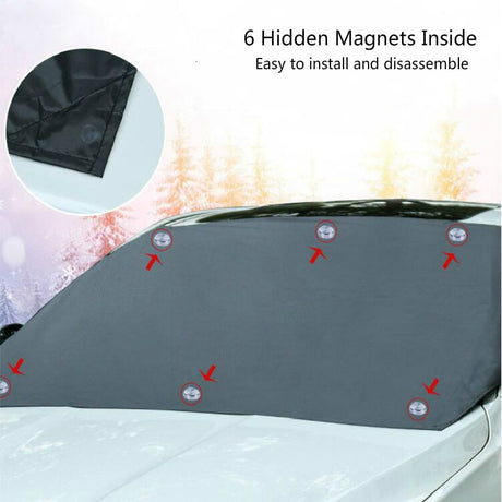 Automobile Magnetic Sunshade Cover Car Windshield Snow Sun Shade Waterproof Protector Cover Car Front Windscreen Cover - V.I.P Digital Presence
