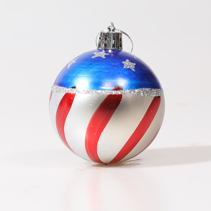 American Independence Day decoration props American style painted balls hand-painted Christmas balls Christmas tree decorations - V.I.P Digital Presence