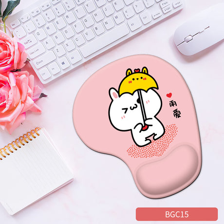 Silicone wrist mouse pad female comfortable computer soft non-slip hand rest pad thick non-slip wrist rest cute game pad - V.I.P Digital Presence