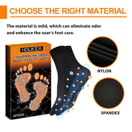 HOUKEA Tourmaline Ionic Body Health Socks, Winter Outdoor Sports Cold And Wind Warm Foot Care Massage Socks - V.I.P Digital Presence