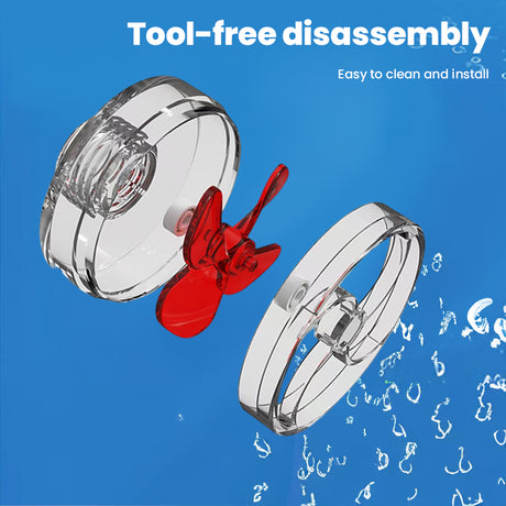 4-Blade Auto-Rotating Fan Kit for Fish Tank Outlet - Clover Accessories, Aquarium Filter Screen Add - ons - V.I.P Digital Presence
