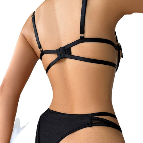 Hollow out sexy hot girl embroidered bow lingerie sex suit for women - V.I.P Digital Presence