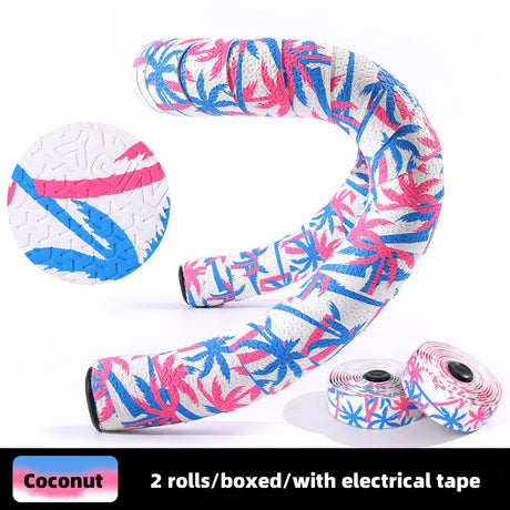 Npy EVA PU Road Bike Handlebar Tape, Anti - Slip & Shock - Absorbing, Sakura Design, with End Plugs - V.I.P Digital Presence