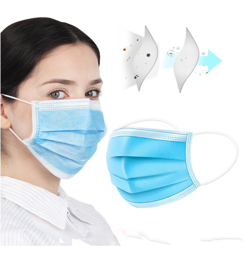 1pc Face Masks Disposable 3 Layers Dustproof Mask Facial Protective Cover Masks Set Anti-Dust Surgical Medical Salon Earloop - V.I.P Digital Presence