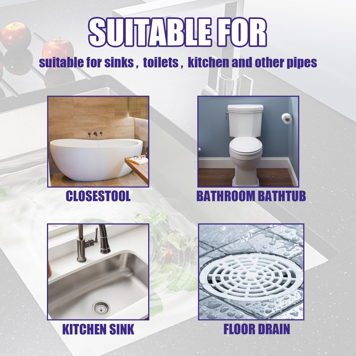 JAKEHOE Pipe Dredge Powder, Household Kitchen And Bathroom Drain Water Clogging Dredging Deodorizing Pipe Cleaning Powder - V.I.P Digital Presence