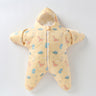 Saco de dormir para bebé, diseño de estrella de mar y cordero, con algodón grueso y cálido, acolchado antipatadas.