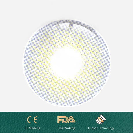 1Pcs FDA Certificate Eyes Beautiful Pupil Colorful Girl Cosplay Contact Lenses Gray - V.I.P Digital Presence