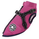 Pet clothing waterproof and warm dog cotton coat winter skiing suit chest and back integrated cotton vest - V.I.P Digital Presence