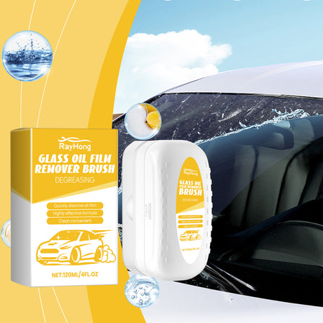 Car Glass Cleaning Brush, Car Window Glass Cleaning Stains Oil Stains Waterproof Rain Cleaning Brush - V.I.P Digital Presence