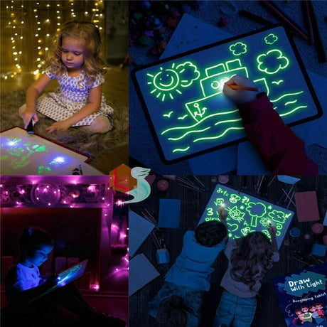 Draw With Light Fun  Glowing Paint Glow Light Tablet Draw With Light Fun And Developing Toy - V.I.P Digital Presence