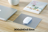 Aluminum Alloy Smooth Mouse Pad 240x180/300mm Hard Metal Slim Desk Mat Rubber Anti-slip Bottom Speed Control Mousepad For Gaming - V.I.P Digital Presence