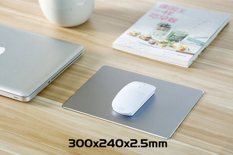 Aluminum Alloy Smooth Mouse Pad 240x180/300mm Hard Metal Slim Desk Mat Rubber Anti-slip Bottom Speed Control Mousepad For Gaming - V.I.P Digital Presence