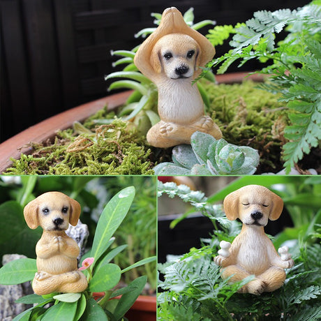 Mini Puppy Plugin Garden Bonsai Ornament Decoration Micro Landscape Resin - V.I.P Digital Presence