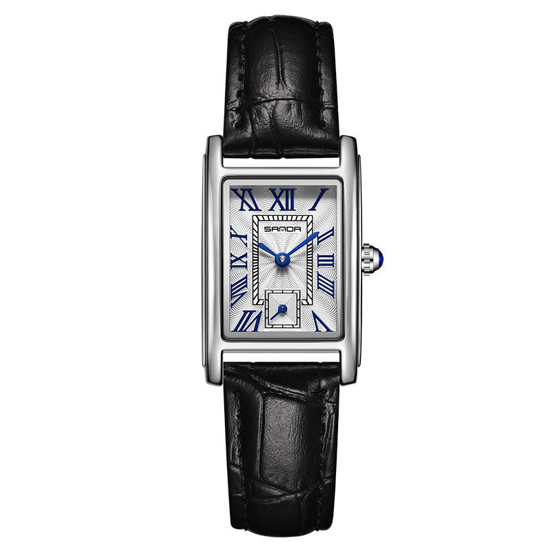 Watch Square Steel Band Quartz Watch Roman Numeral Waterproof Quartz Ladies Belt Watch - V.I.P Digital Presence