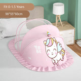 Baby mosquito net cover baby crib Mongolian yurt full face mosquito proof cover children's foldable bottomless mosquito net