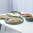 News Food Microwave Cover, Clear, with Water Steamer & Handle, 10 Inch, for Plate, Kitchen Gadget - V.I.P Digital Presence