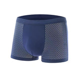 Modal Solid Ice Silk Antibacterial Underwear for Men's Mid Waist Breathable Four Square Corner Underwear - V.I.P Digital Presence