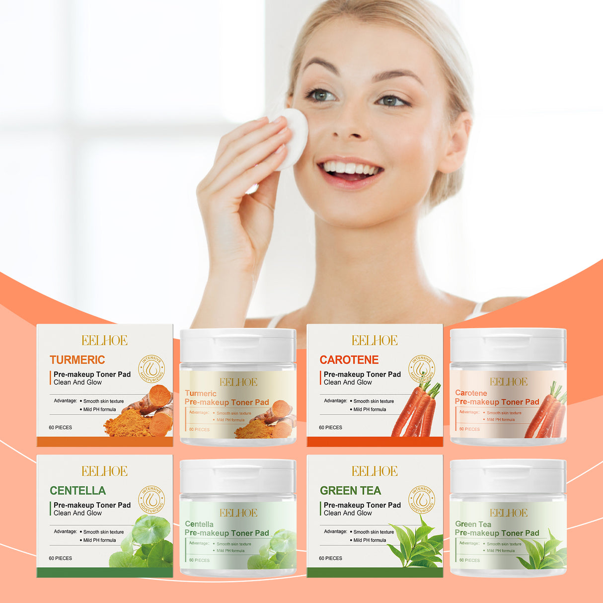 Pre-Makeup Moisturizing Pad, Moisturizing Facial Treatment To Enhance The Base Makeup Effect Gentle And Refreshing